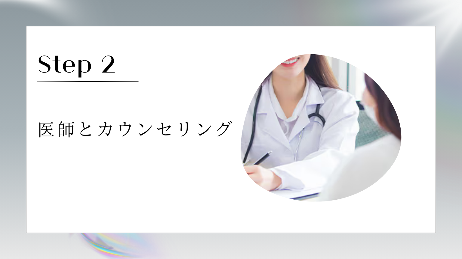 医師とカウンセリング