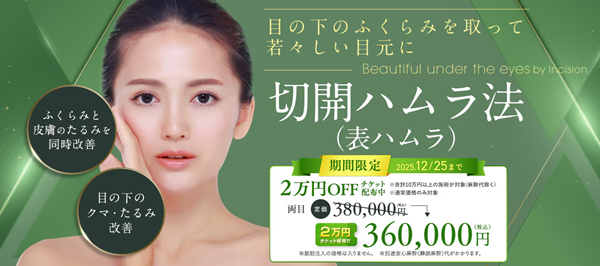 湘南美容クリニックの切開ハムラ法