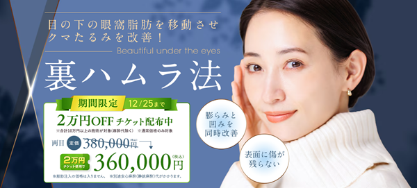 湘南美容クリニックの裏ハムラ法