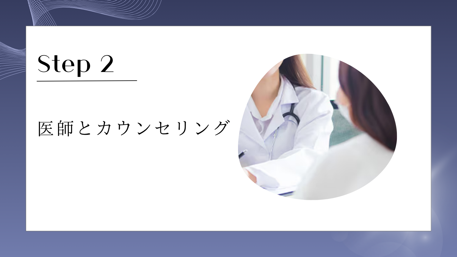 医師とカウンセリング